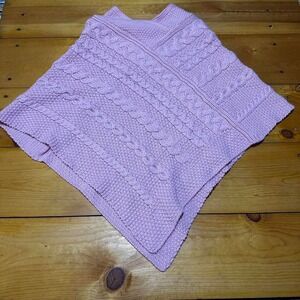 Aran Crafts 100% Merino Wool Poncho